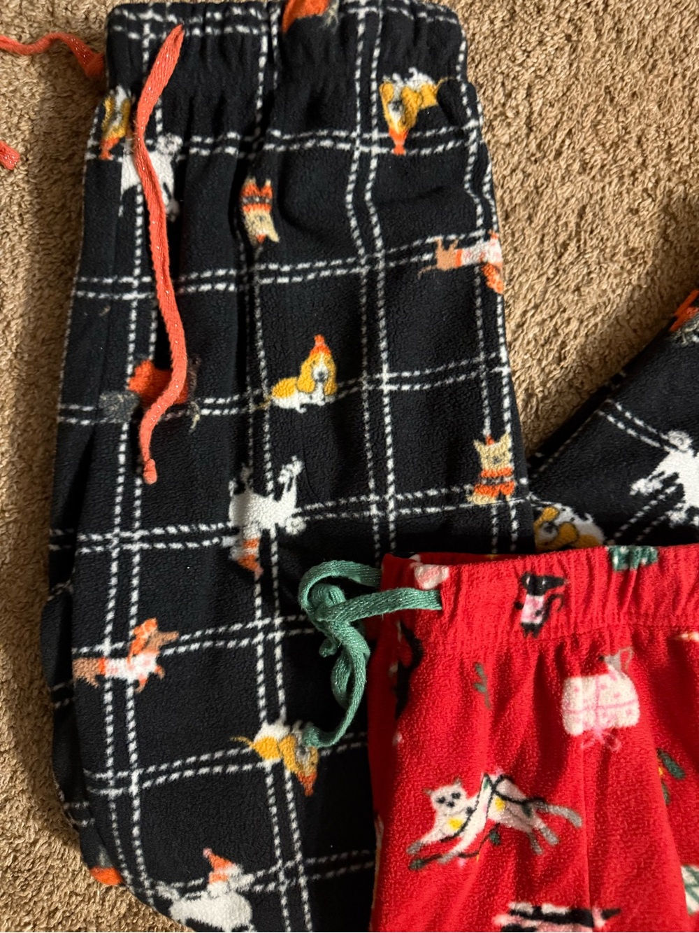 Cuddl Duds Womens Holiday Animal Print Pajama Pants Bundle - Red & Black - Picture 3 of 4